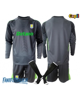 Aston Villa Portarii Echipament de Fotbal Replică 2025-26 Copii Acasa Mâneci Lungi (+ Șorturi)